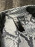 Kut from the Kloth 100% Polyester Animal Print Snake Print White Silver Long Sleeve Blouse Size L - photo 7
