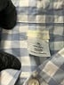 Crewcuts Outlet Checkered-gingham Blue Long Sleeve Button-Down Shirt Size 10 - photo 3