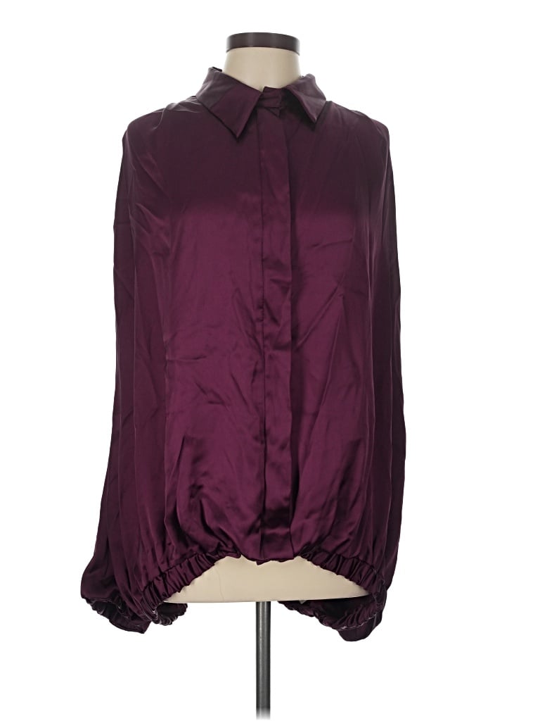 Pre-owned Asos Design Jacket In Burgundy