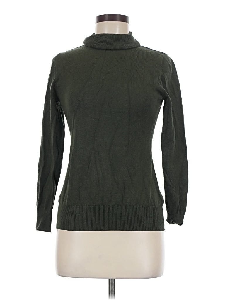 Pre-owned Cielo Turtleneck Sweater In Green