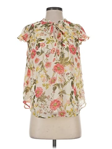 LC Lauren Conrad Short Sleeve Blouse (view 1)