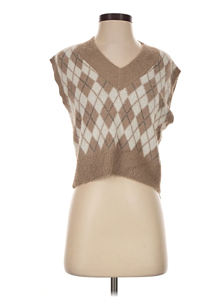 Pre-owned William Rast Sweater Vest In Brown