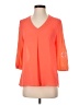 Brixon Ivy 100% Polyester Orange 3/4 Sleeve Blouse Size S - photo 1