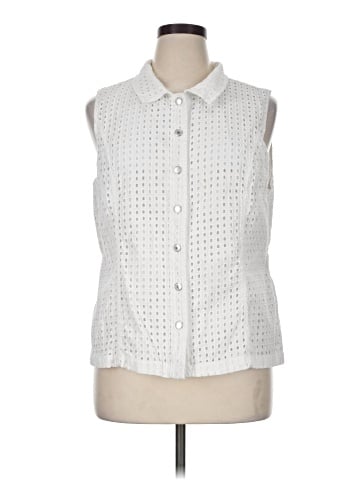 Christopher & Banks Sleeveless Button-Down Shirt (view 1)