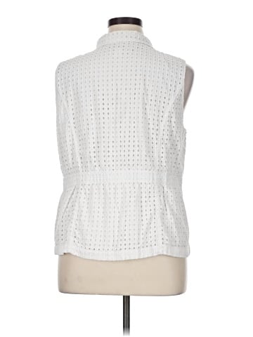 Christopher & Banks Sleeveless Button-Down Shirt (view 2)
