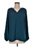 Pleione 100% Polyester Teal Long Sleeve Blouse Size M - photo 1