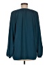 Pleione 100% Polyester Teal Long Sleeve Blouse Size M - photo 2