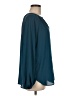 Pleione 100% Polyester Teal Long Sleeve Blouse Size M - photo 4
