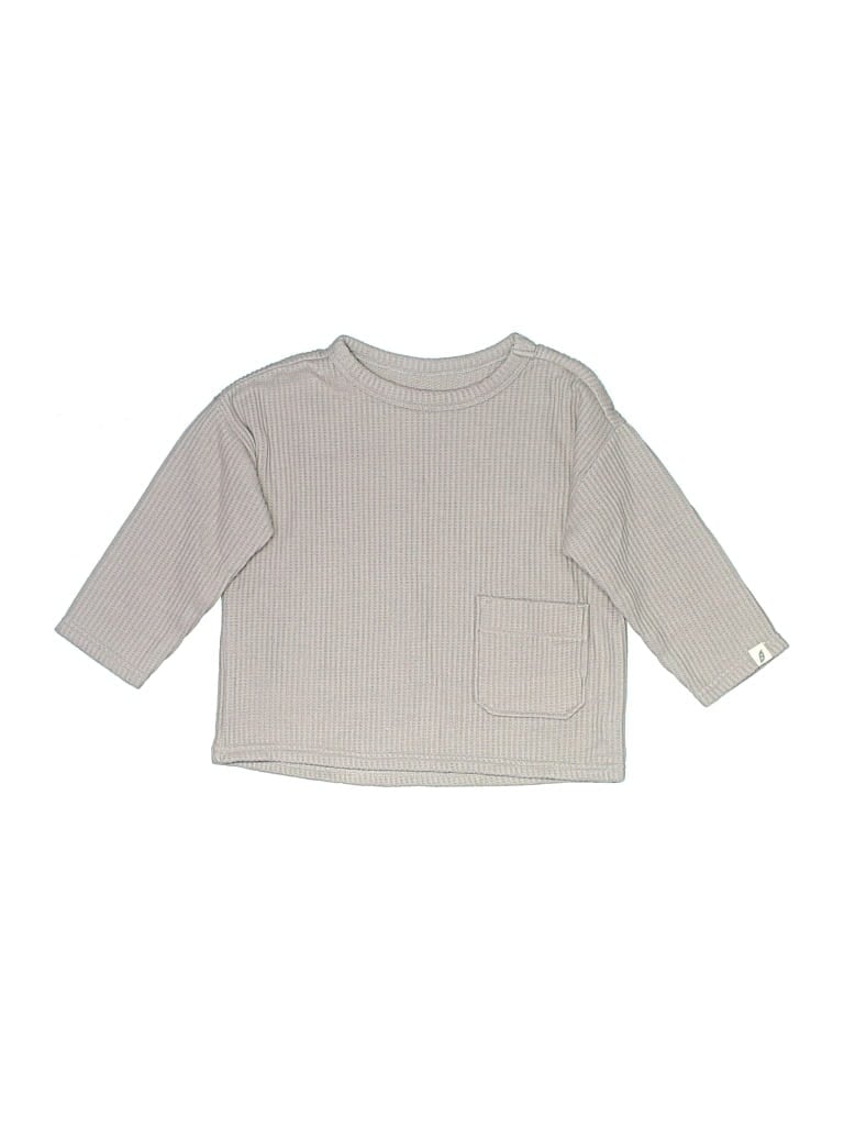 Pre-owned Easy Peasy Kids' Pullover Sweater In Silver