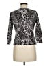 Garnet Hill 100% Wool Animal Print Silver Wool Pullover Sweater Size M - photo 2