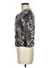 Garnet Hill 100% Wool Animal Print Silver Wool Pullover Sweater Size M - photo 5