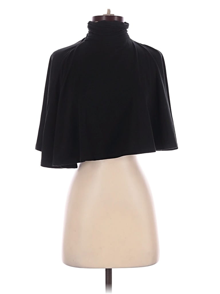 Pre-owned Assorted Brands Poncho In Black