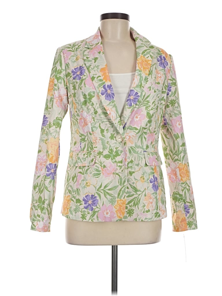 Pre-owned Tahari By Asl Blazer Jacket In Green