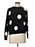 T Tahari Polka Dots Black Pullover Sweater Size L - photo 1