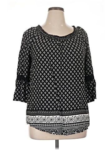 Faded Glory 3/4 Sleeve Blouse (view 1)
