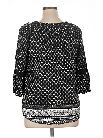 Faded Glory 3/4 Sleeve Blouse (view 2)