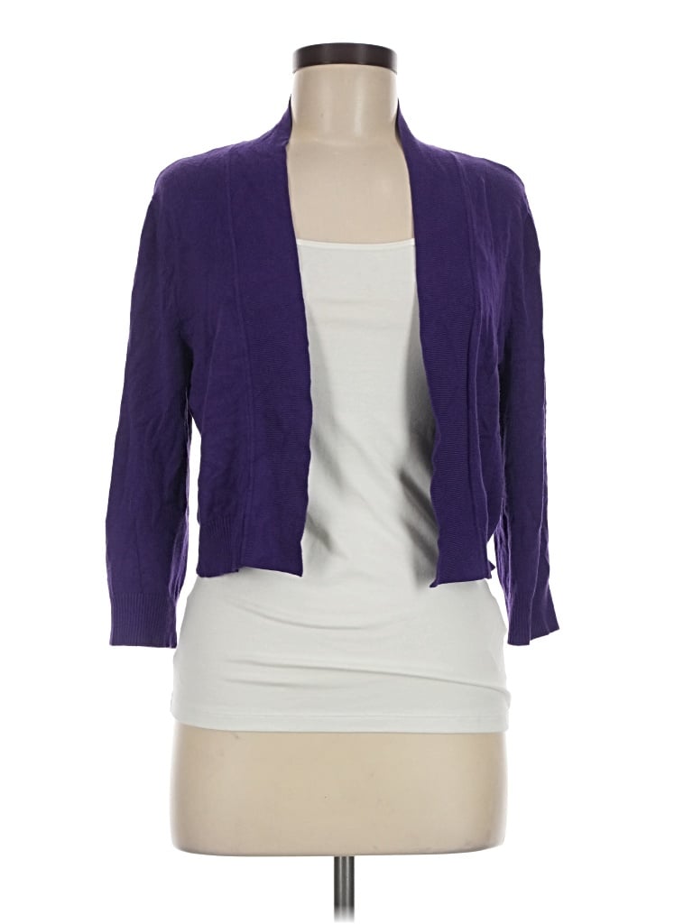 Pre-owned Ronni Nicole Cardigan Sweater In Purple