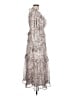 Francesca's 100% Polyester Paisley Silver Cocktail Dress Size L - photo 4