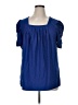 Dokotoo Blue Short Sleeve Blouse Size XL - photo 1