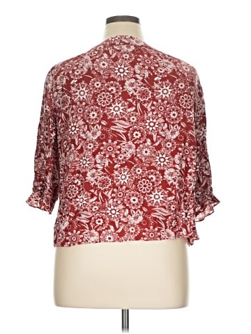 Christopher & Banks 3/4 Sleeve Blouse (view 2)