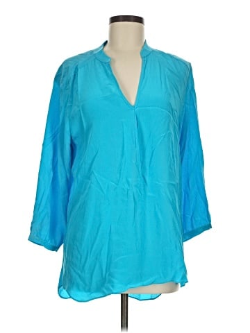 Amanda Uprichard 3/4 Sleeve Silk Top (view 1)