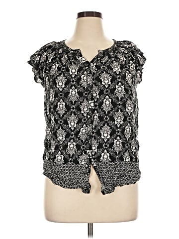 Faded Glory Short Sleeve Blouse (view 1)