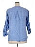 Talbots 100% Linen Blue Long Sleeve Henley Size XL Petite - photo 2