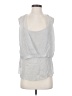 BECKEN 100% Silk Silver Sleeveless Silk Top Size S - photo 1