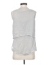 BECKEN 100% Silk Silver Sleeveless Silk Top Size S - photo 2
