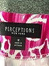 Perceptions Print Pink Cocktail Dress Size 8 - photo 7