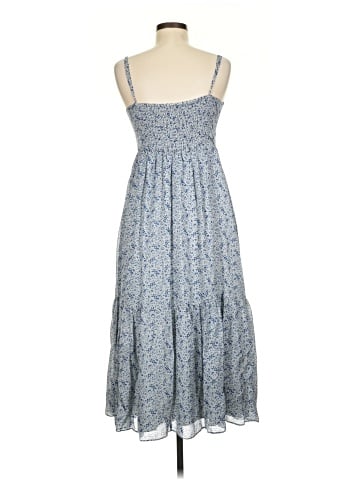 Madewell Silk Ruched Keyhole Tiered Midi Dress in Florentine Floral (view 2)