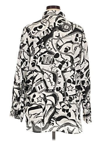 Karl Lagerfeld Paris Long Sleeve Blouse (view 2)