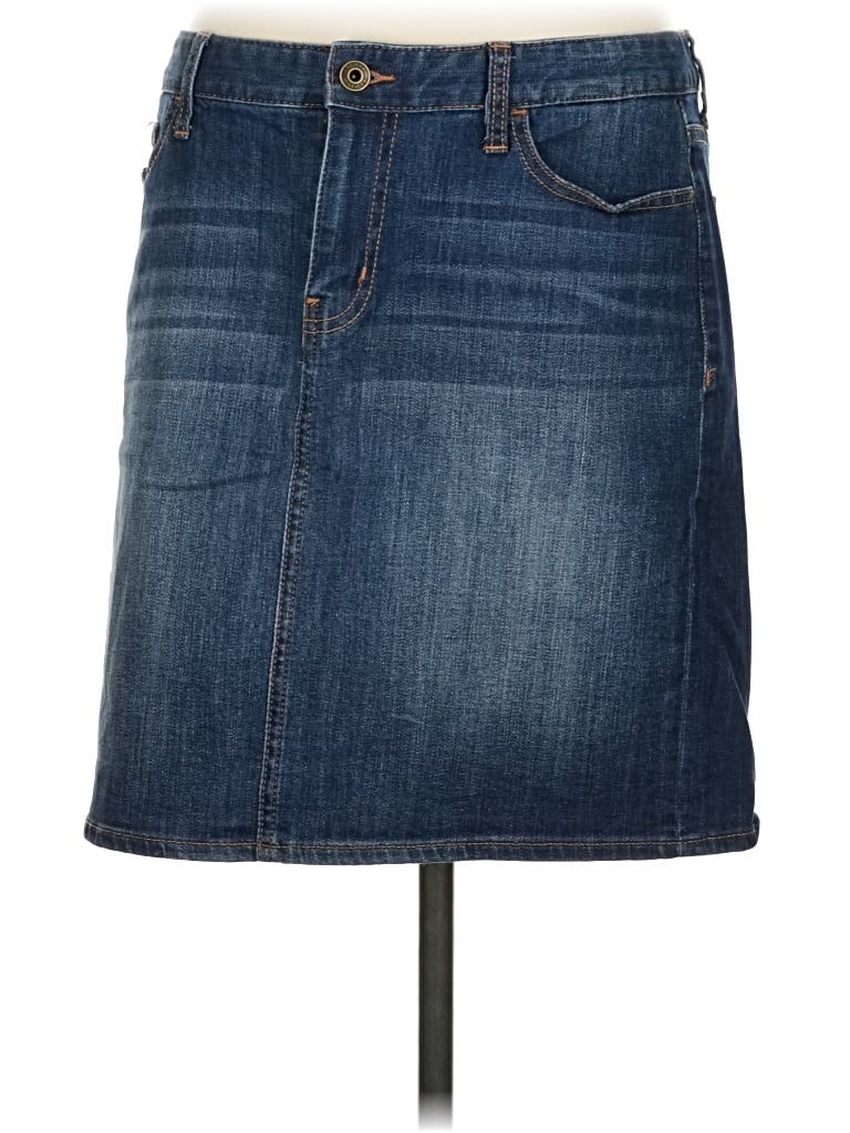 Pre-owned Tommy Hilfiger Denim Skirt In Blue