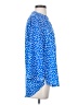 MULTIPLES Polka Dots Blue 3/4 Sleeve Blouse Size S - photo 4