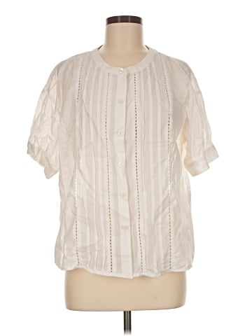 Banana Republic Factory Store Short Sleeve Blouse (view 1)