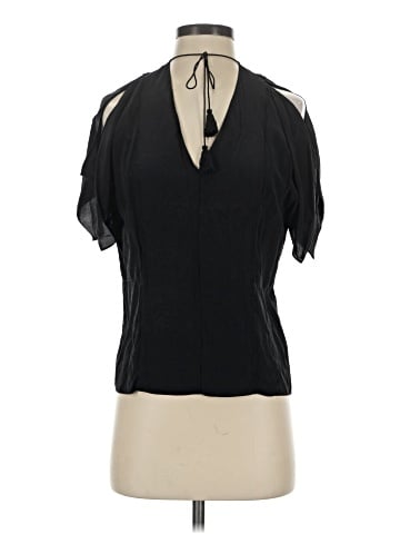 Elie Tahari Short Sleeve Silk Top (view 1)