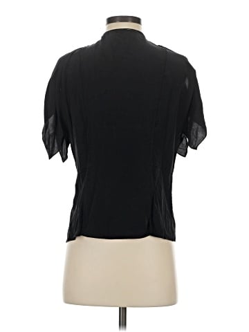 Elie Tahari Short Sleeve Silk Top (view 2)