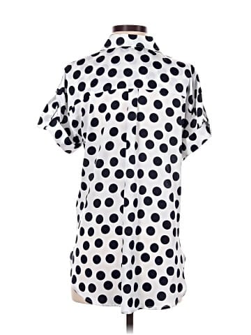 Karl Lagerfeld Paris Short Sleeve Blouse (view 2)