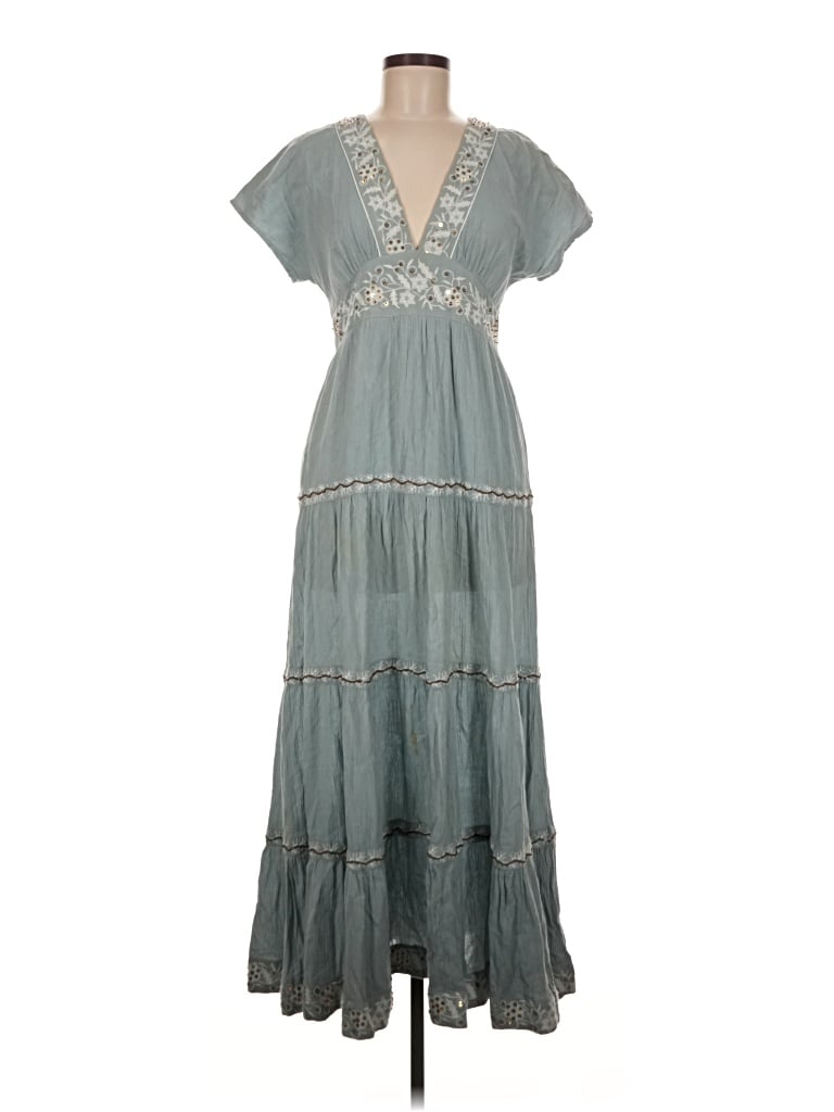 Pre-owned Y.a.s. Casual Dress In Teal