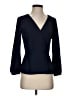J.Crew 100% Polyester Blue 3/4 Sleeve Blouse Size 2 - photo 1