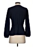 J.Crew 100% Polyester Blue 3/4 Sleeve Blouse Size 2 - photo 2