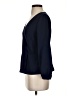 J.Crew 100% Polyester Blue 3/4 Sleeve Blouse Size 2 - photo 5
