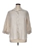 Chico's 100% Linen Ivory 3/4 Sleeve Button-Down Shirt Size XL (3) - photo 1