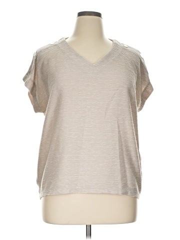 Jones New York Short Sleeve Blouse (view 1)