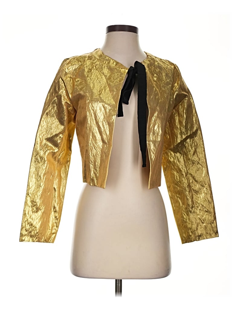 Pre-owned J.crew Collection Jacket In Gold