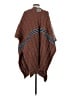 Pol 100% Polyester Brown Poncho Size S - photo 2