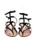 M. Gemi 100% Leather Black Sandals Size EU 37 1/2 - photo 2