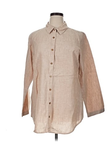 Soft Surroundings 3/4 Sleeve Button-Down Shirt (view 1)