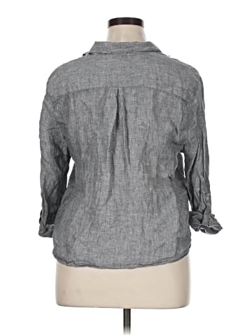 Saks Fifth Avenue 3/4 Sleeve Button-Down Shirt (view 2)