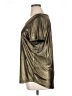 DKNYC Metallic Gold Short Sleeve Top Size 1X - photo 5
